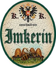 Imkerin + Nostalgieschild