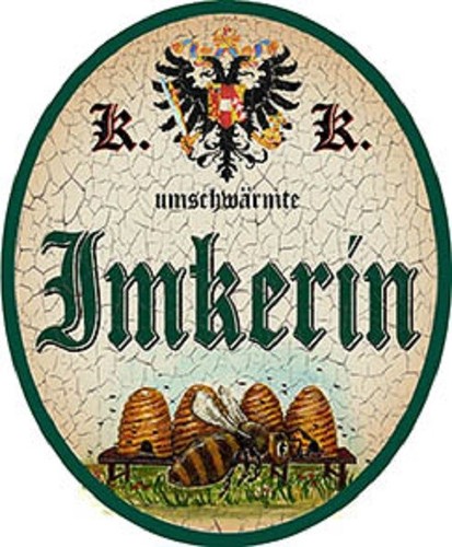 Imkerin nostalgieschild - imkerin,