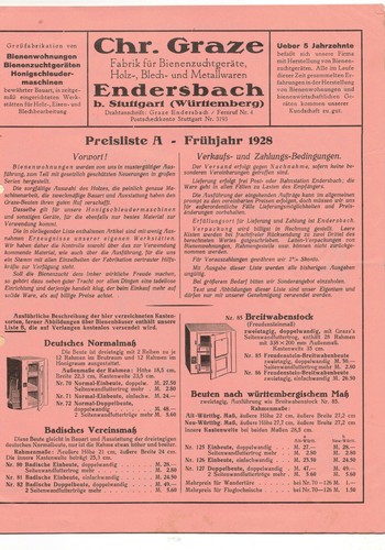 Preisliste chr graze - preisliste,